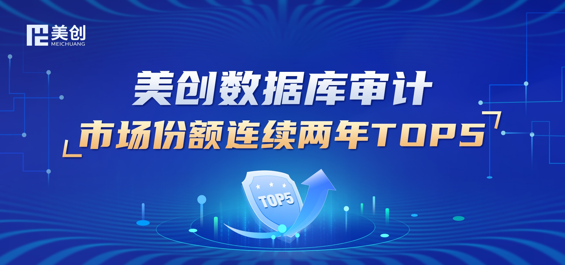 连续两年｜美创数据库审计市场份额 TOP5 !